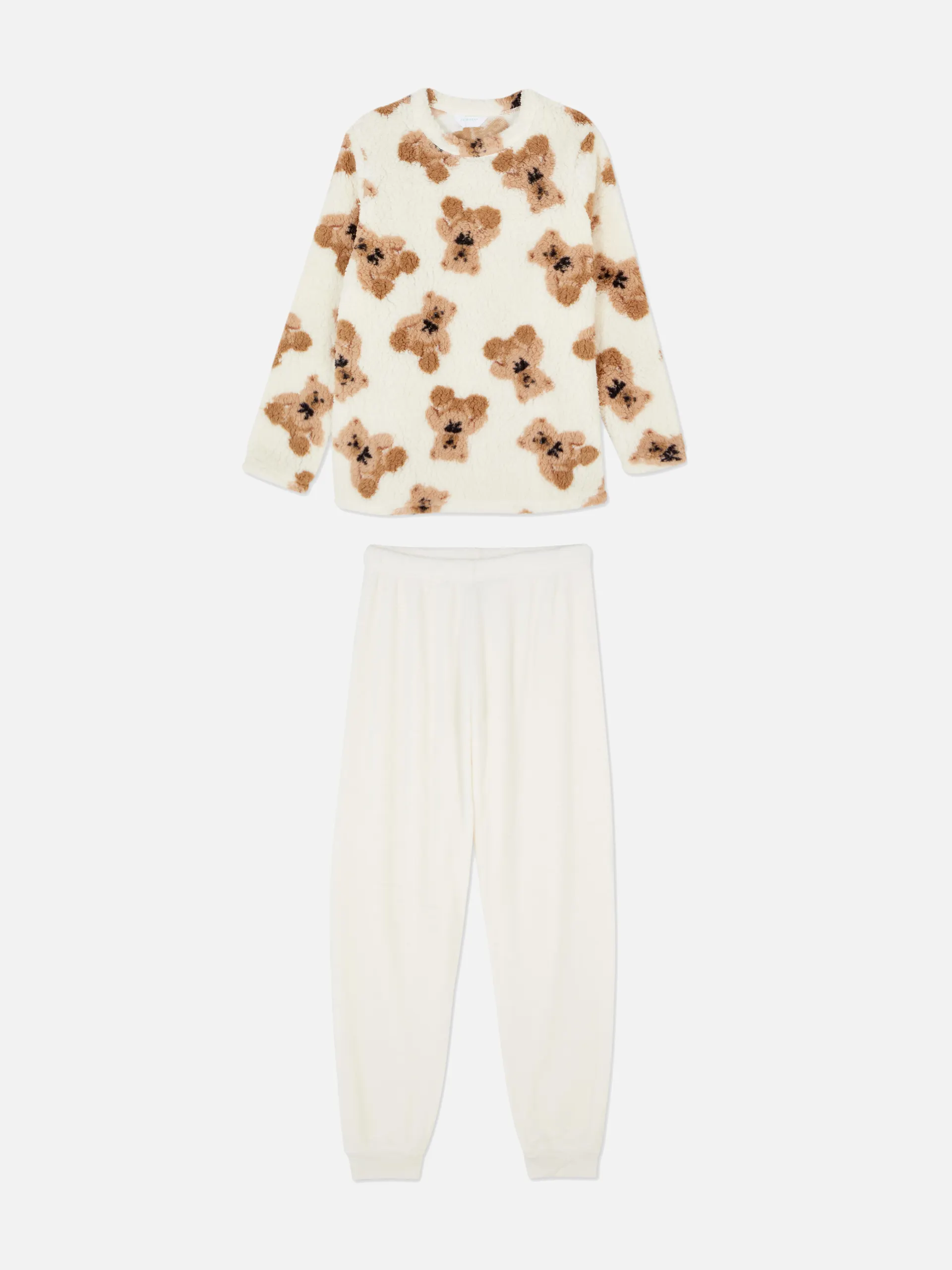 Pijama urso pelo sintético mulher