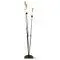 Vintage Floor Lamp in Brass and Opaline Glass from Stilnovo, 1960s