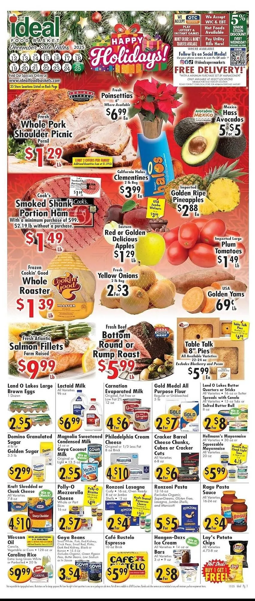 Weekly ad Ideal Food Basket circular from December 12 to December 18 2025 - Page 1