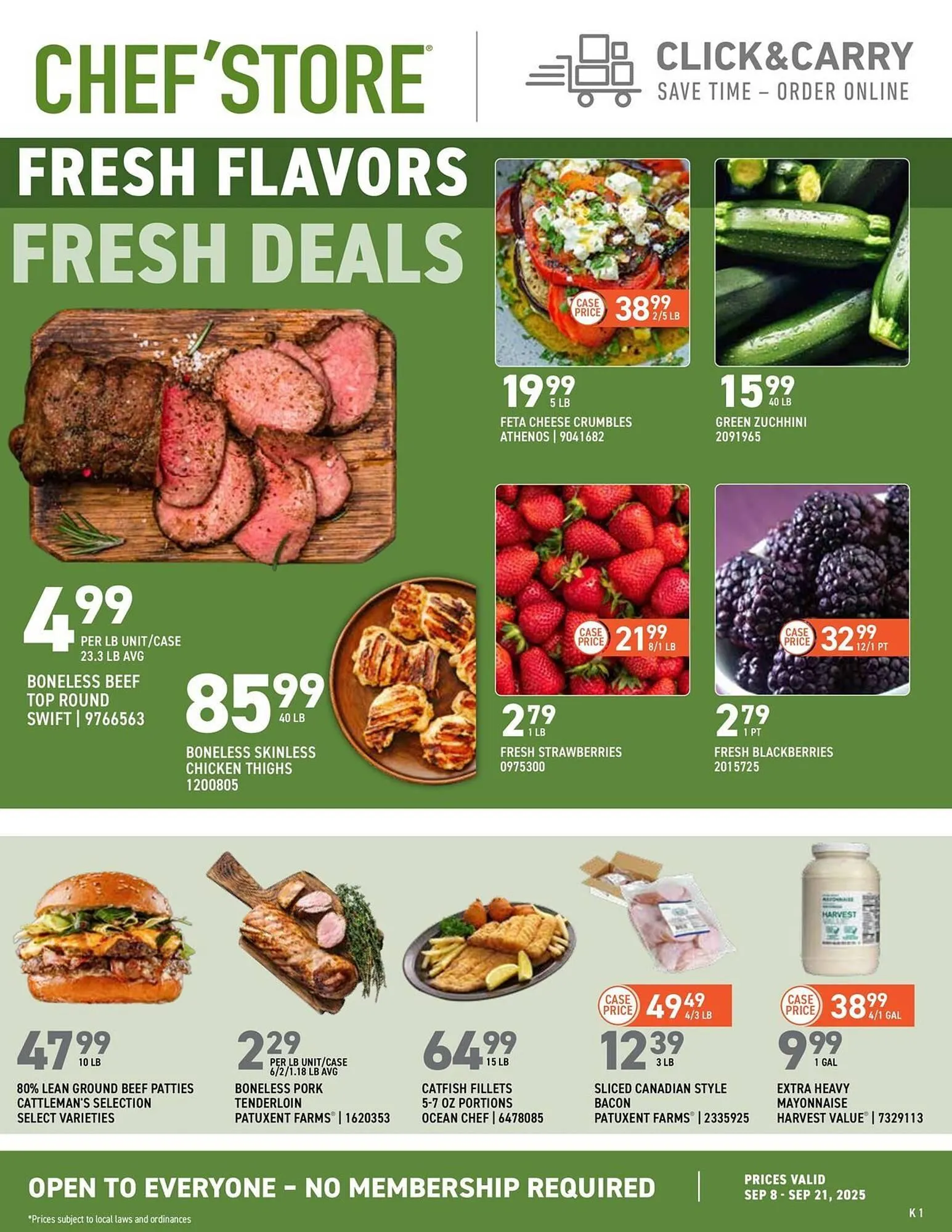 Weekly ad US Foods Chef's Store weekly ad from September 8 to September 21 2025 - Page 1