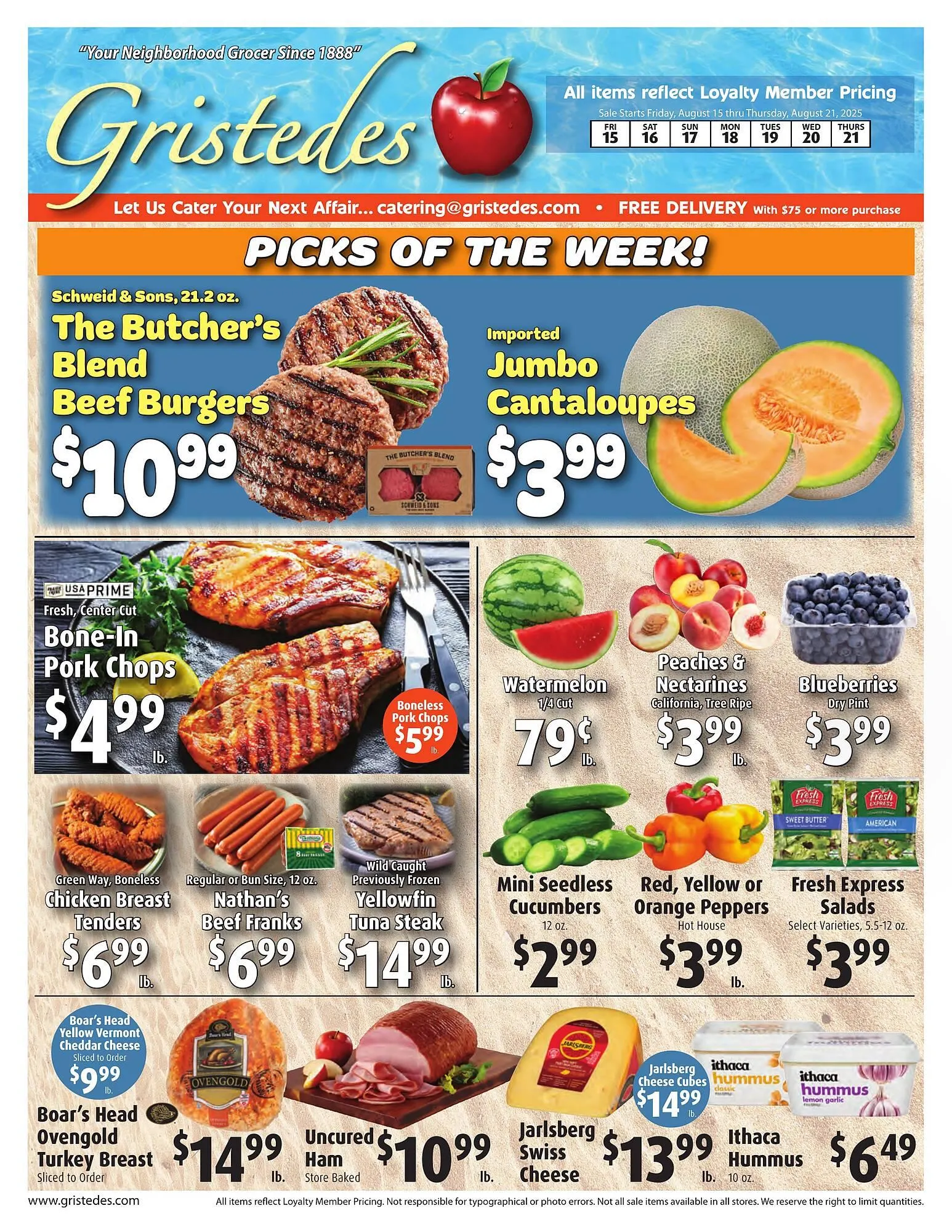 Weekly ad Gristedes Weekly Ad from August 15 to August 21 2025 - Page 1