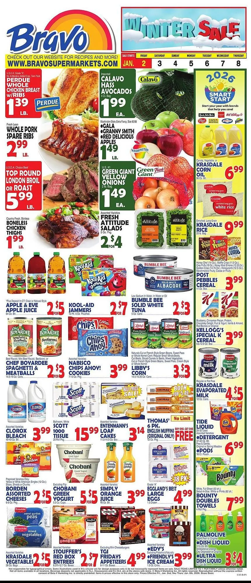 Weekly ad Bravo Supermarkets weekly ad from January 2 to January 8 2026 - Page 1