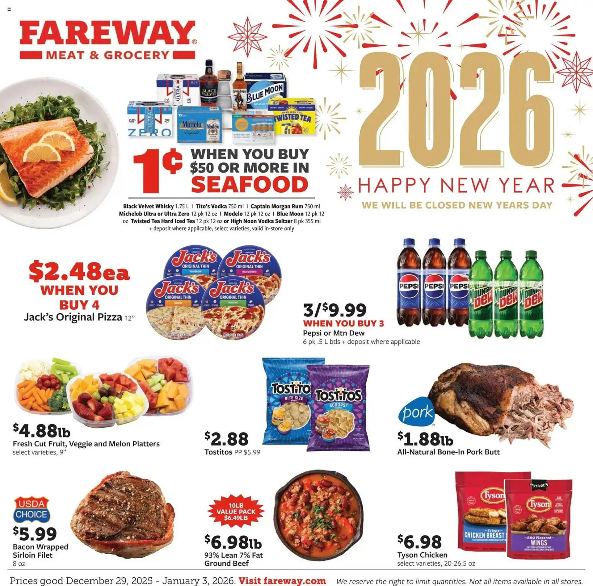Weekly ad Fareway weekly ad from December 29 to January 3 2026 - Page 1