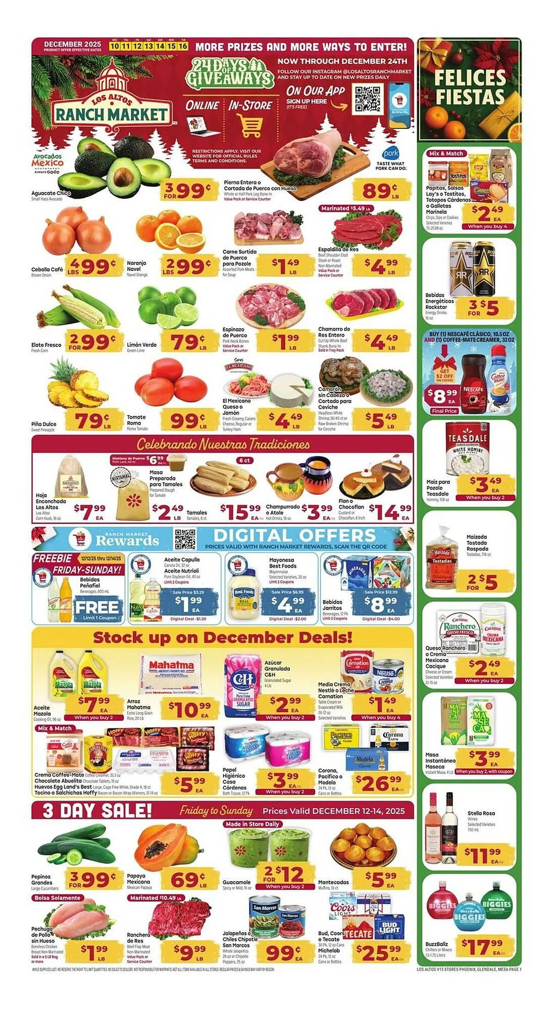 Weekly ad Los Altos Ranch Market weekly ad from December 10 to December 16 2025 - Page 1