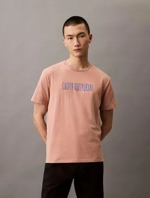 Acid Wash Graphic Crewneck T-Shirt