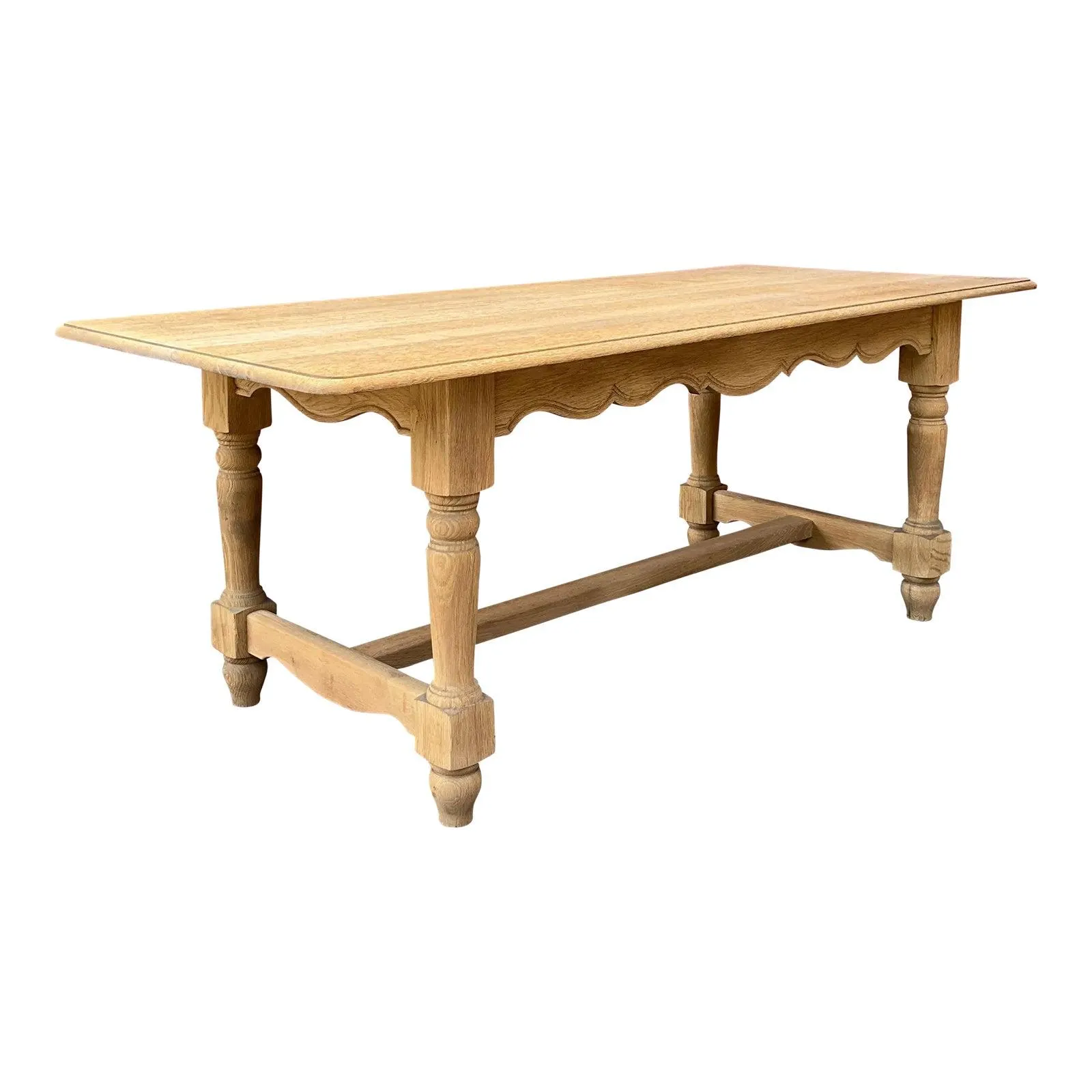 French Library Table in Bleached Oak