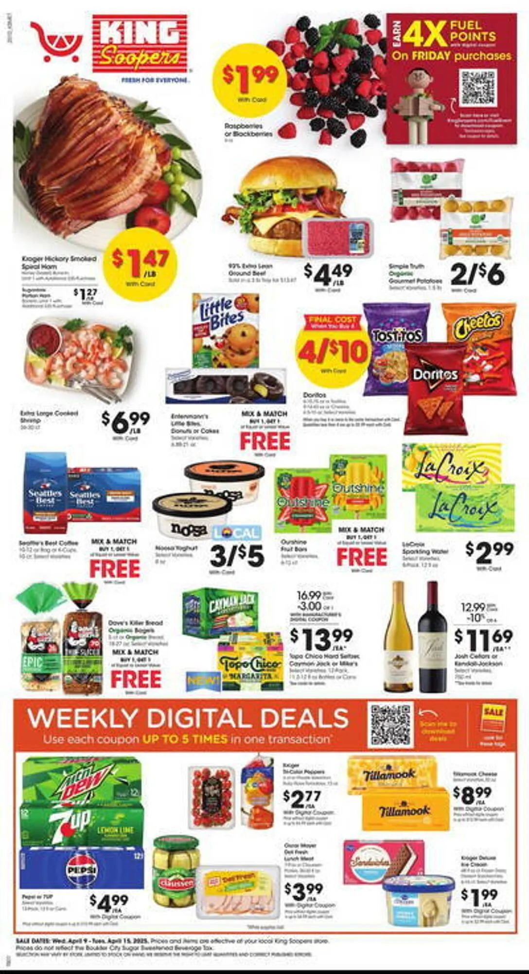 Weekly ad King Soopers Weekly Ad from April 9 to April 15 2025 - Page 1
