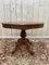 Napoleon III Violin-Shaped Walnut Pedestal Table