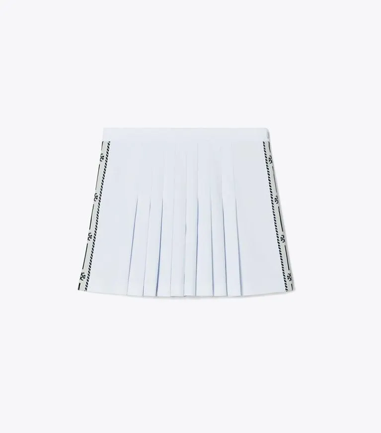 PLEATED SIDE LOGO TENNIS SKIRT