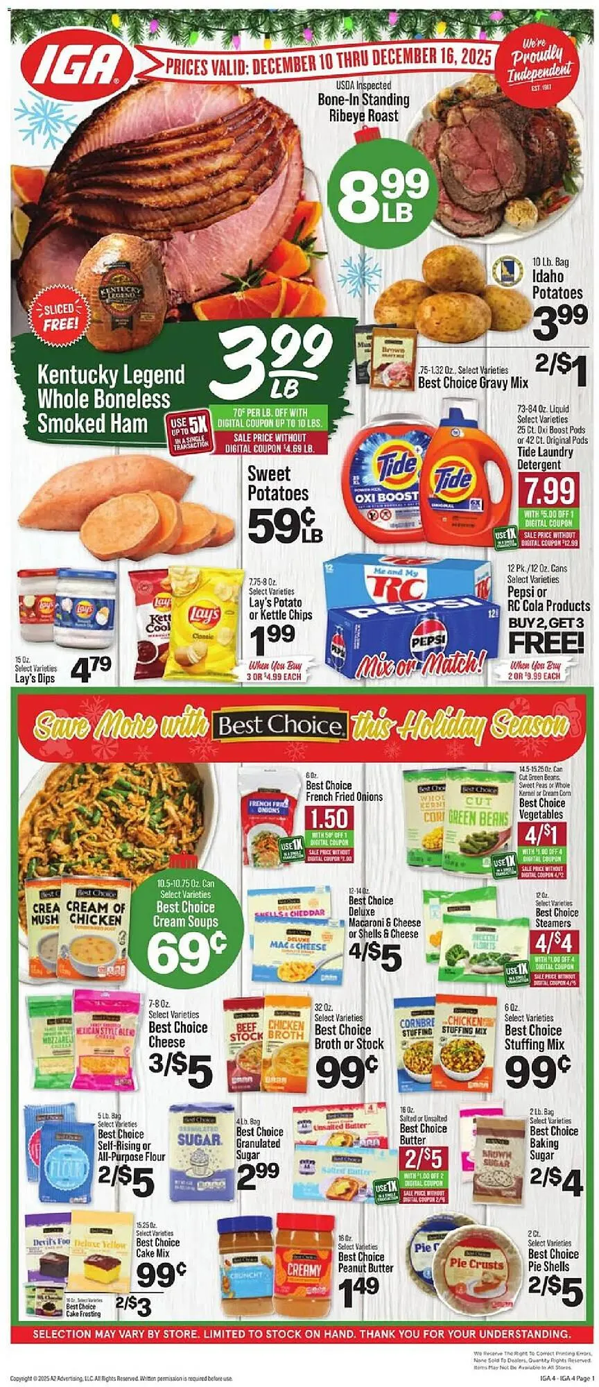 Weekly ad IGA weekly ad from December 10 to December 16 2025 - Page 1