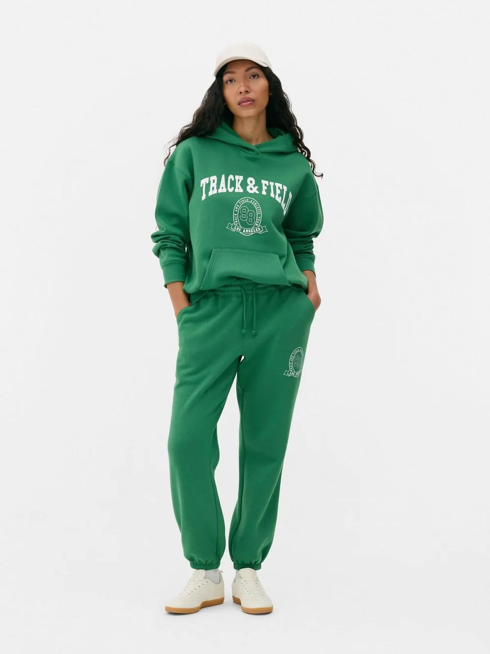 Cuffed Printed Sweatpants