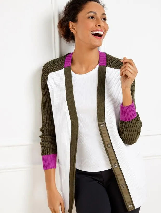 Colorblock Cardigan