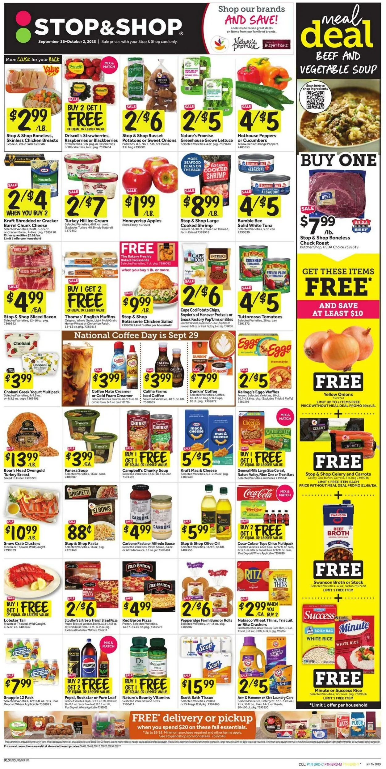 Weekly ad Stop & Shop from September 26 to October 2 2025 - Page 1