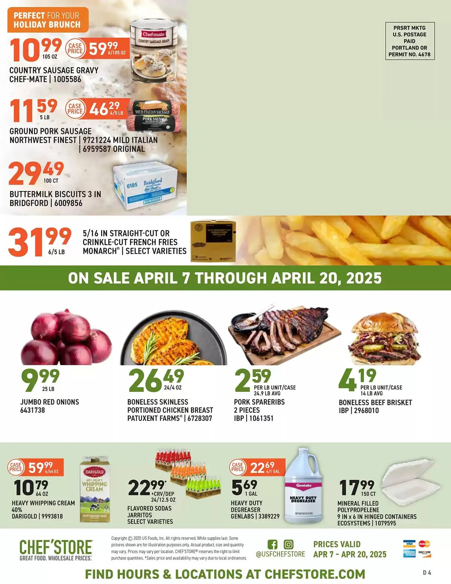 Weekly ad US Foods Chef's Store Weekly Ad from April 7 to April 20 2025 - Page 4