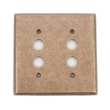 Classic Accents Double Pushbutton Switchplate