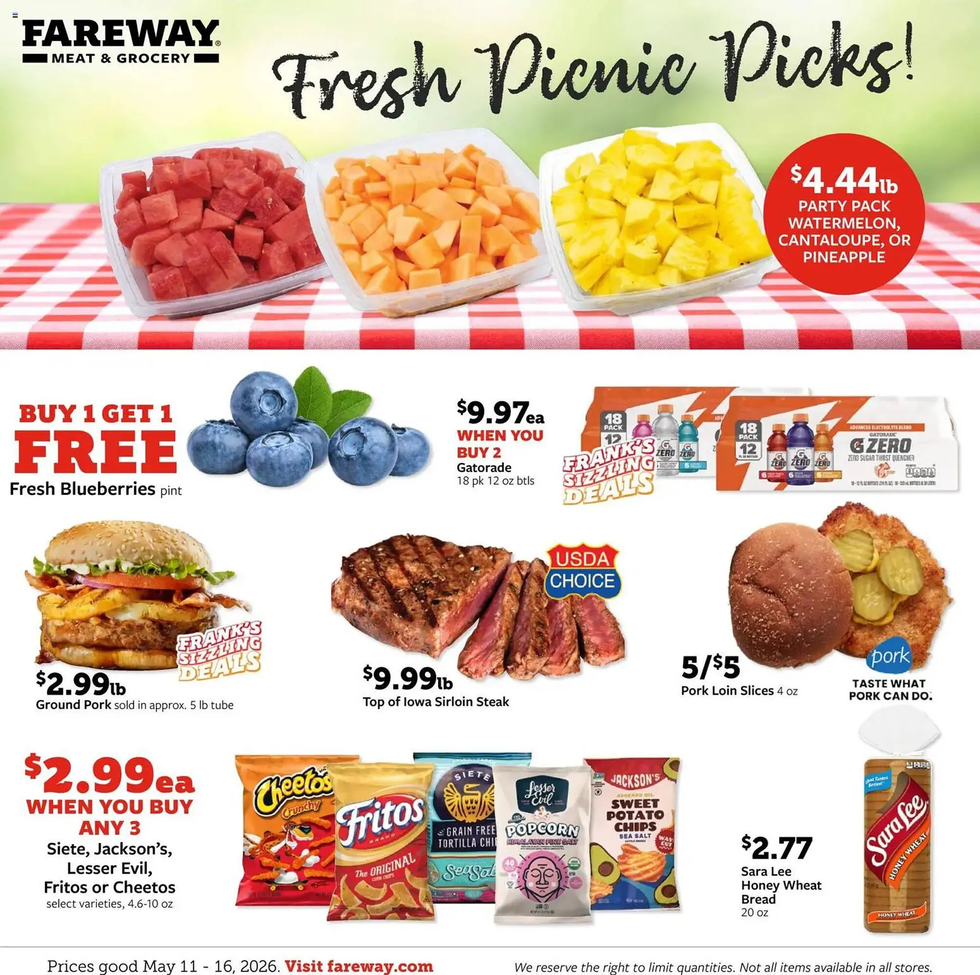 Weekly ad Fareway weekly ad from May 11 to May 16 2026 - Page 1
