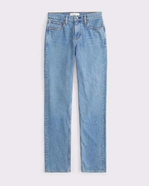 Mid Rise 90s Straight Jean