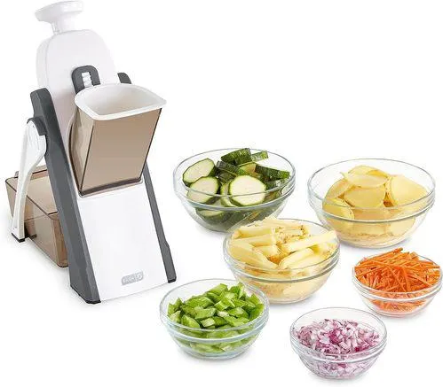 Dash Safe Slice Mandoline Slicer, Dicer for Vegetables with Thickness Adjuster