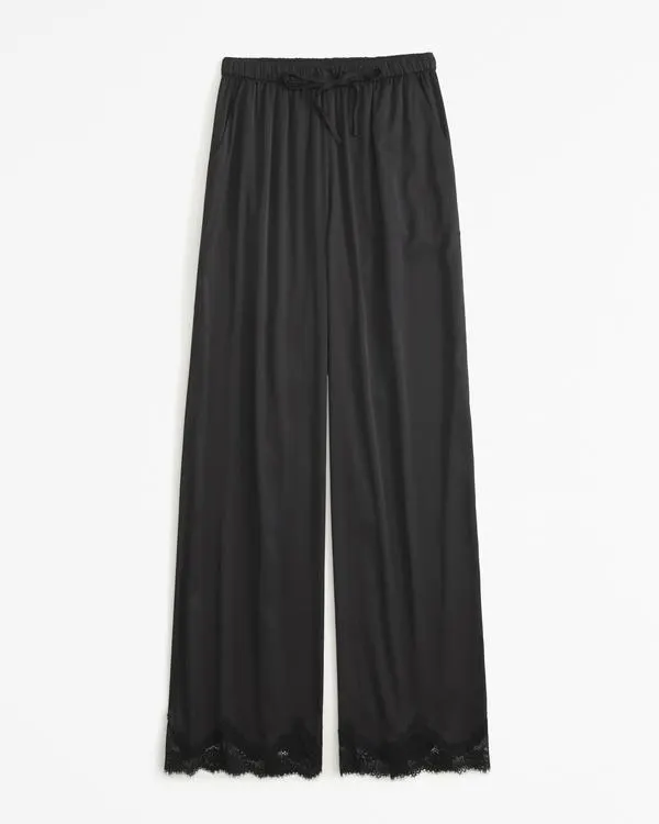 Lace and Satin Sleep Pant