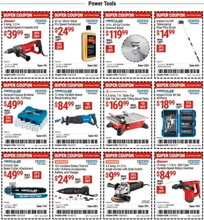 Weekly ad Harbor Freight Tools weekly ad from February 10 to February 24 2025 - Page 8