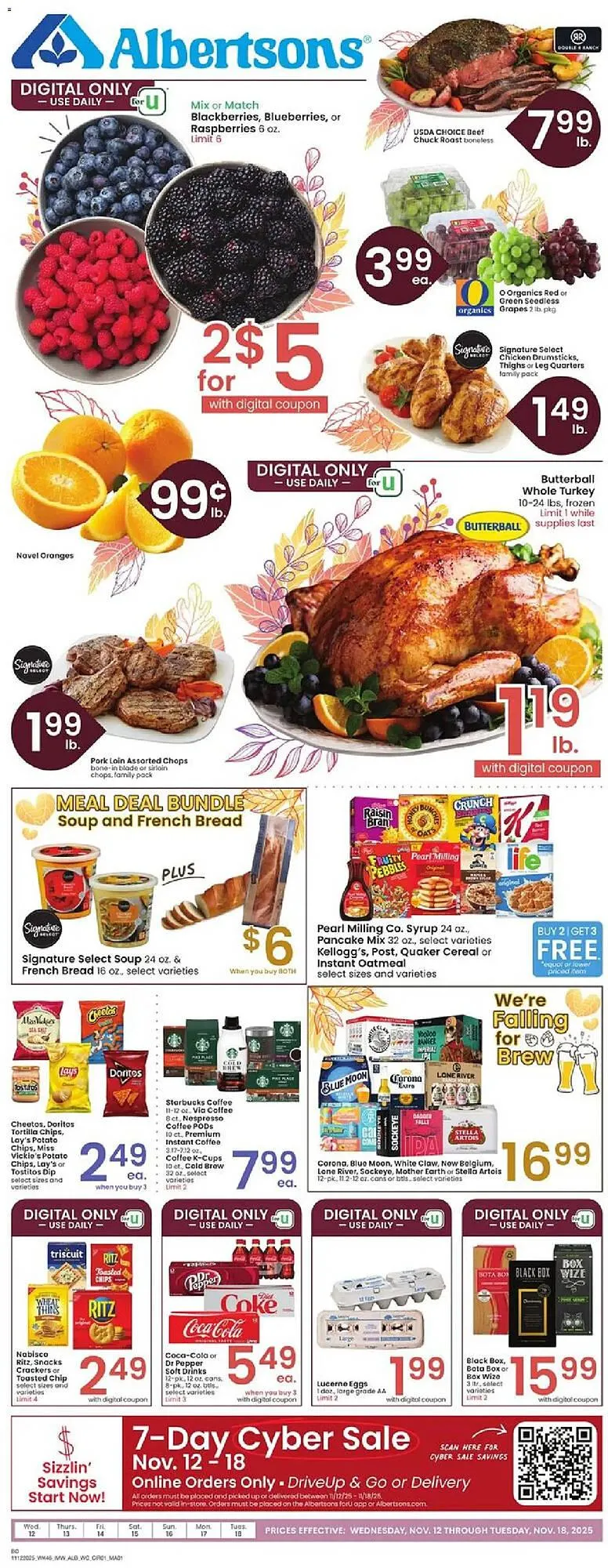 Weekly ad Albertsons weekly ad from November 12 to November 18 2025 - Page 1