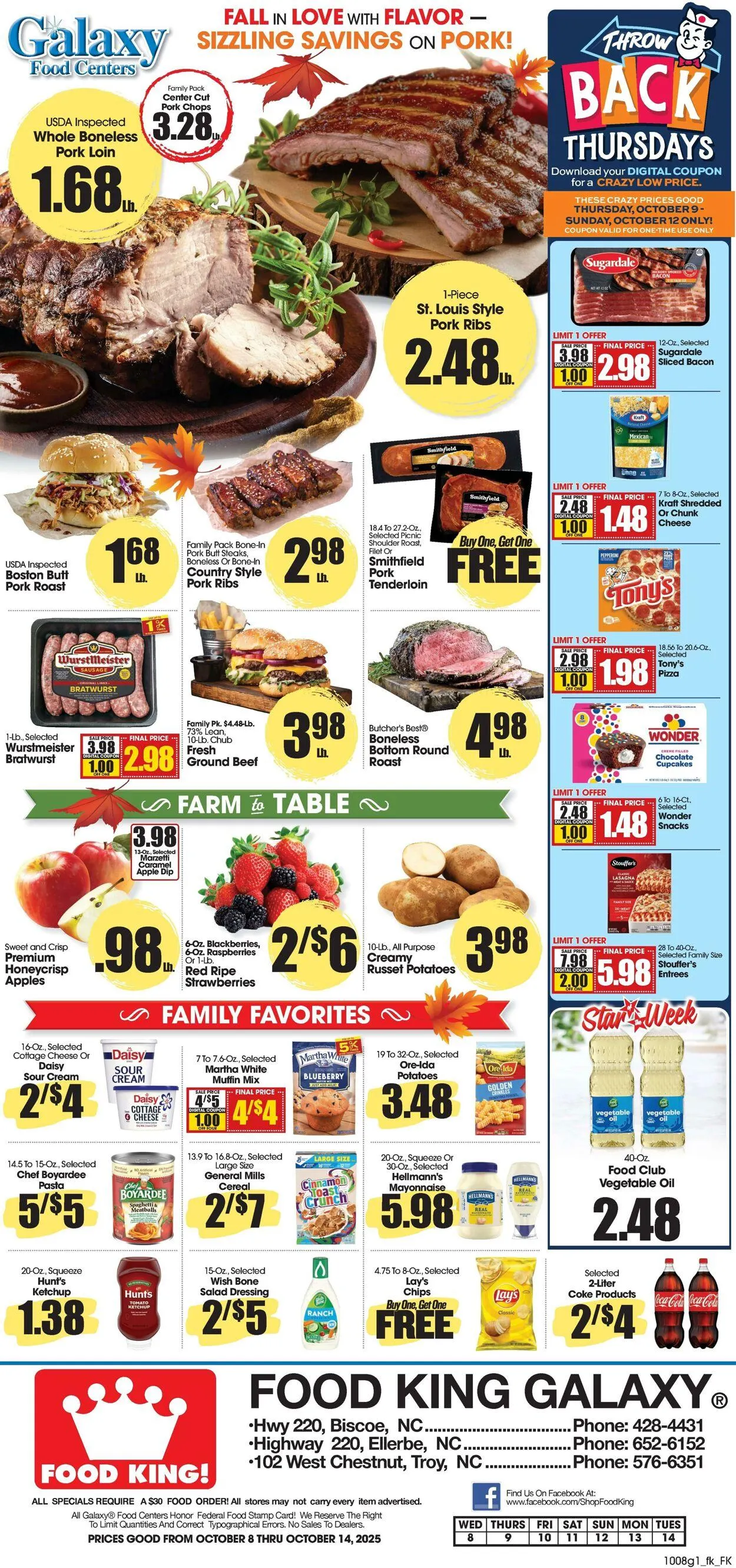 Weekly ad Food King from October 8 to October 14 2025 - Page 1