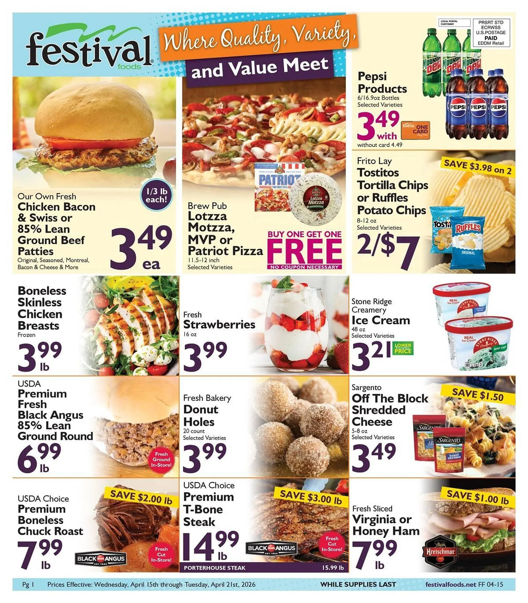 Weekly ad Festival Foods weekly ad from April 15 to April 21 2026 - Page 1