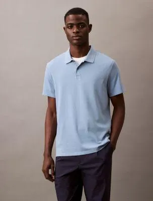 Stretch Fine Rib Polo Shirt