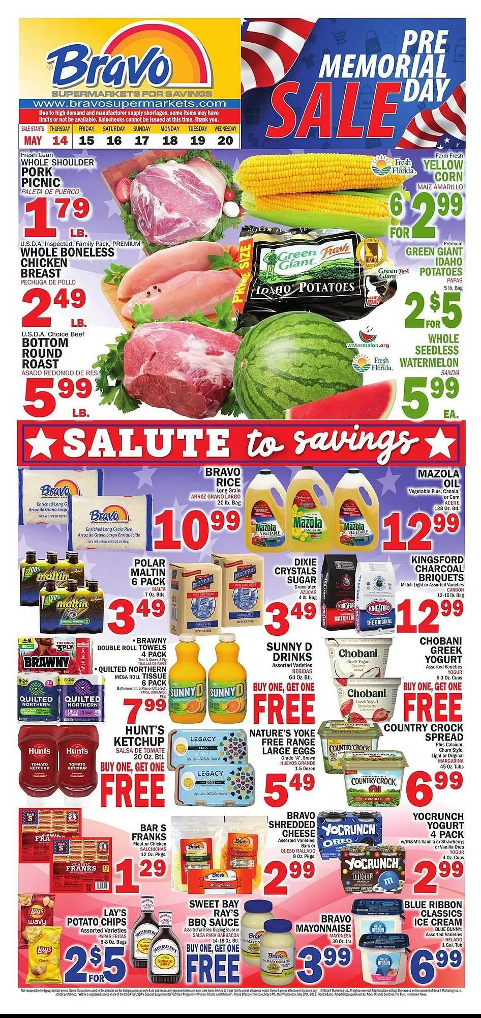 Weekly ad Bravo Supermarkets weekly ad from May 14 to May 20 2026 - Page 1