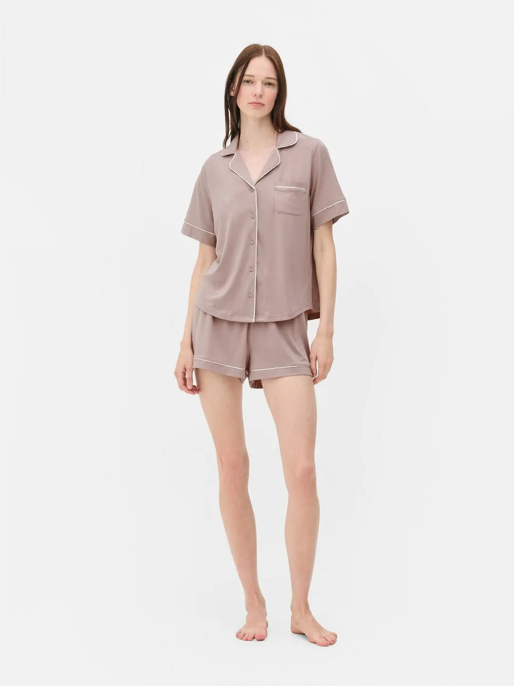 Jersey Boyfriend Short Pyjama Set