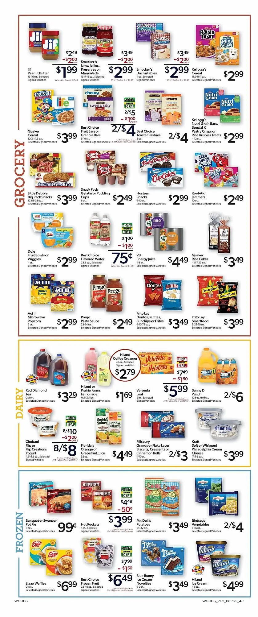 Weekly ad Woods Supermarket Weekly Ad from August 13 to August 19 2025 - Page 2