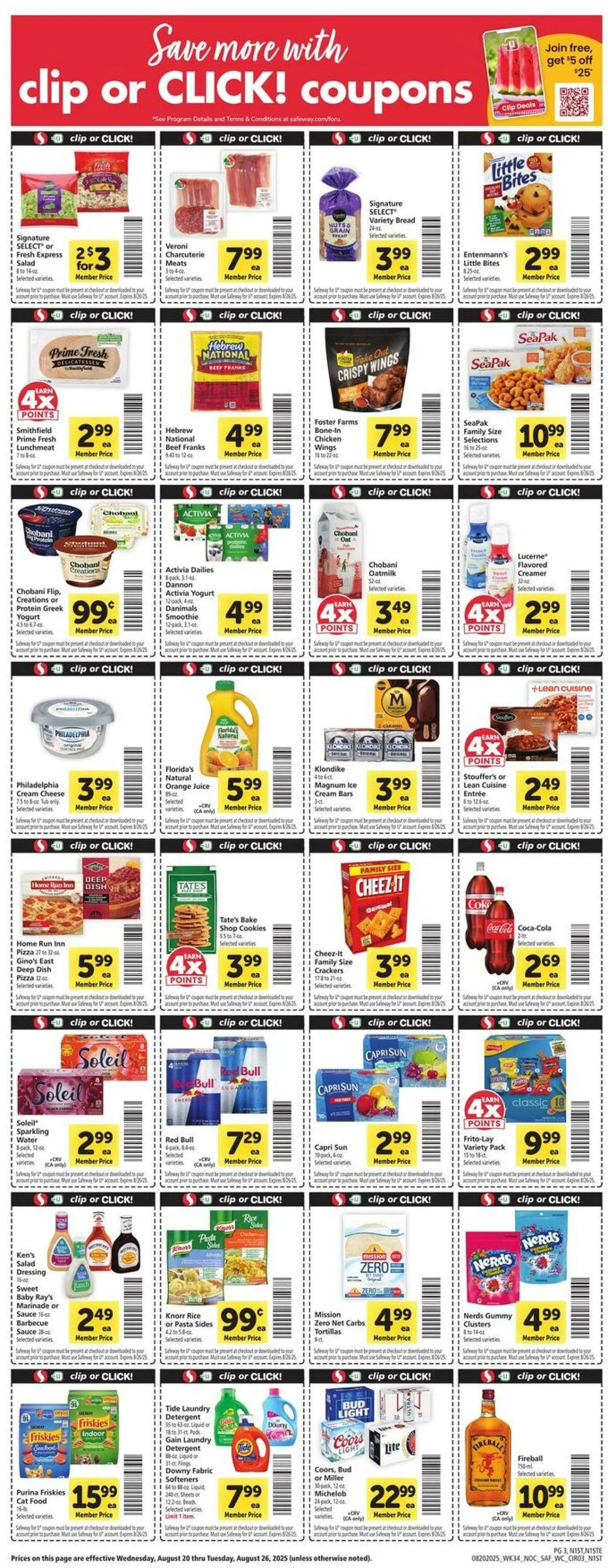 Weekly ad Safeway Current weekly ad from August 20 to August 26 2025 - Page 3