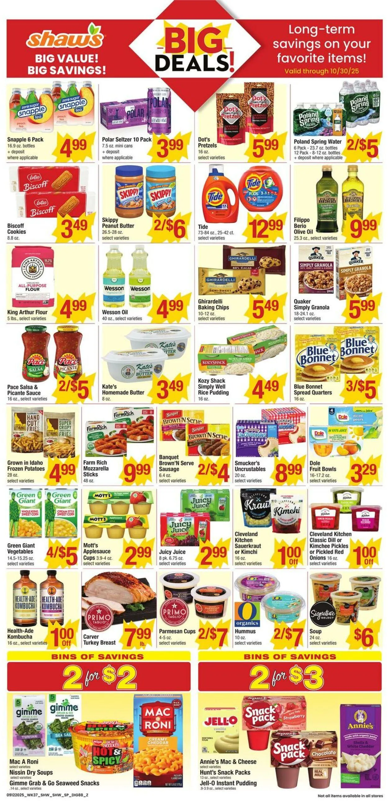 Weekly ad Shaws from September 12 to September 18 2025 - Page 1
