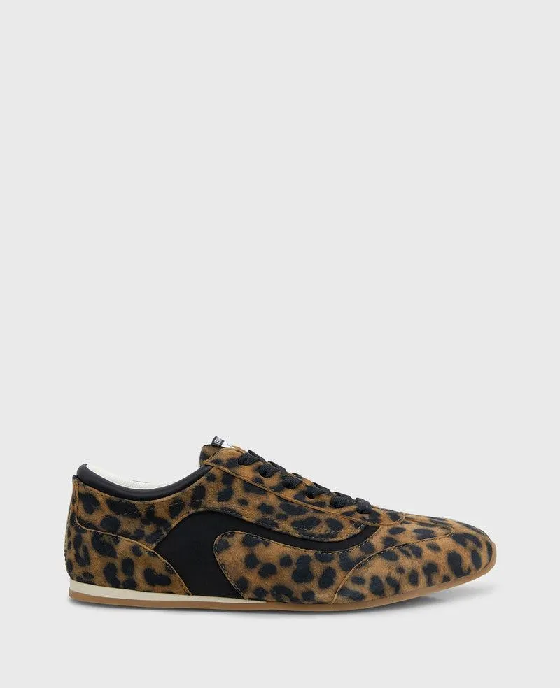 Alma Leopard Suede Sneaker