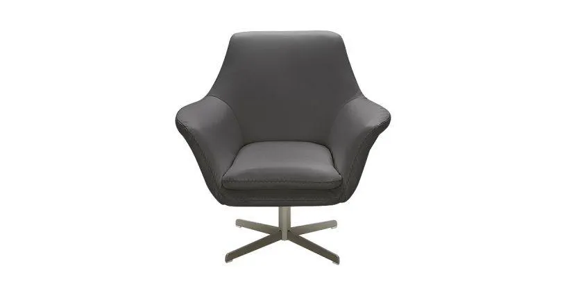 Bruce Swivel Armchair Elephant Gray