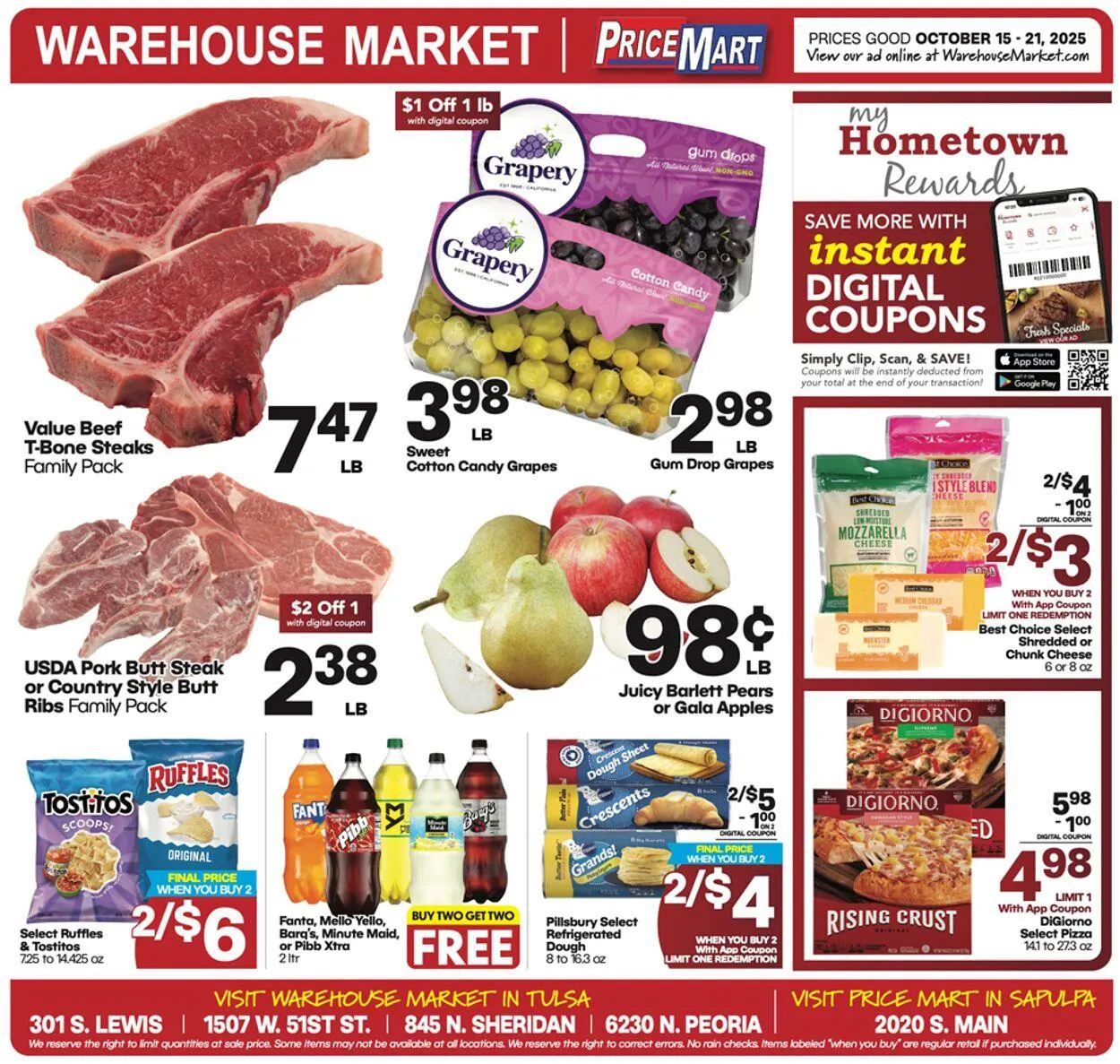 Weekly ad Warehouse Market from October 15 to October 21 2025 - Page 1