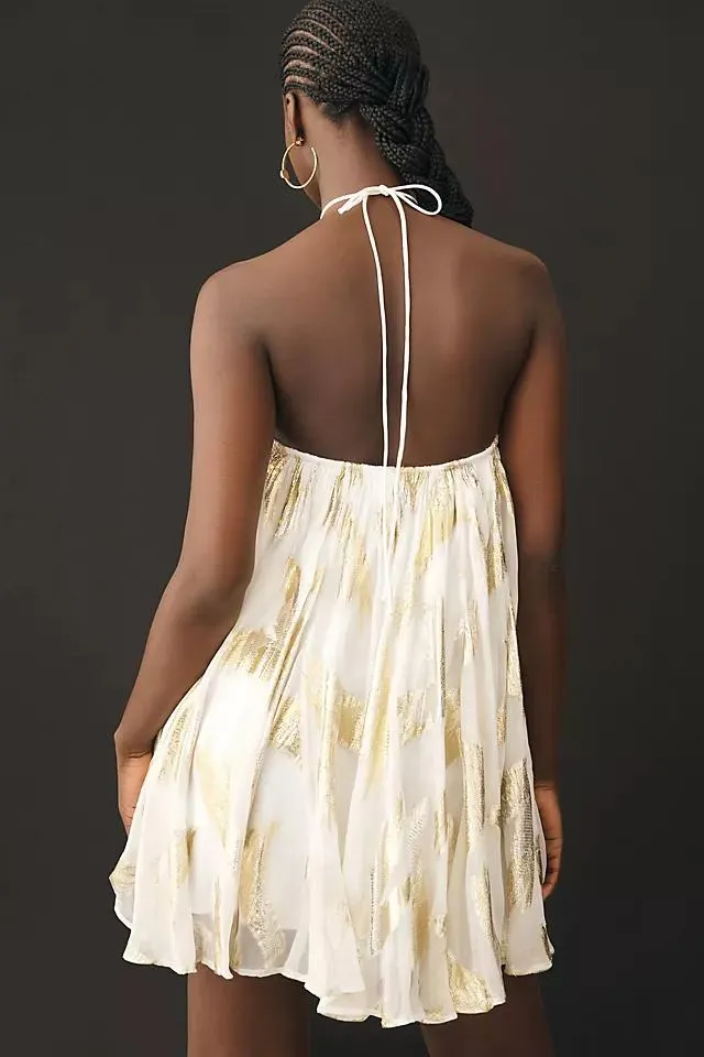 Pinnacle by Shruti Sancheti Halter Swing Mini Dress