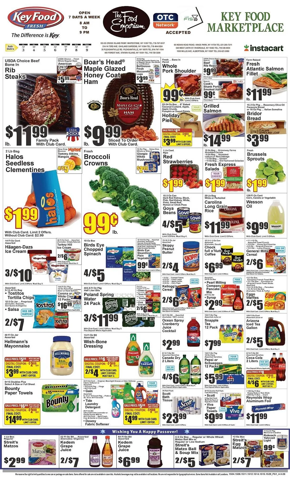 Weekly ad Key Food circular from April 3 to April 9 2026 - Page 1