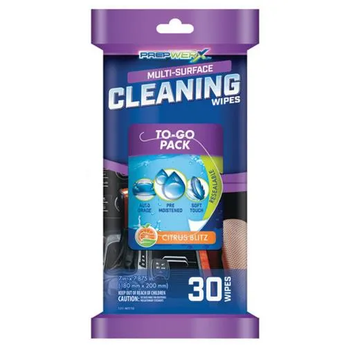 PrepWERX Multi-Surface Cleaning Wipes - Citrus Blitz, 30 ct.