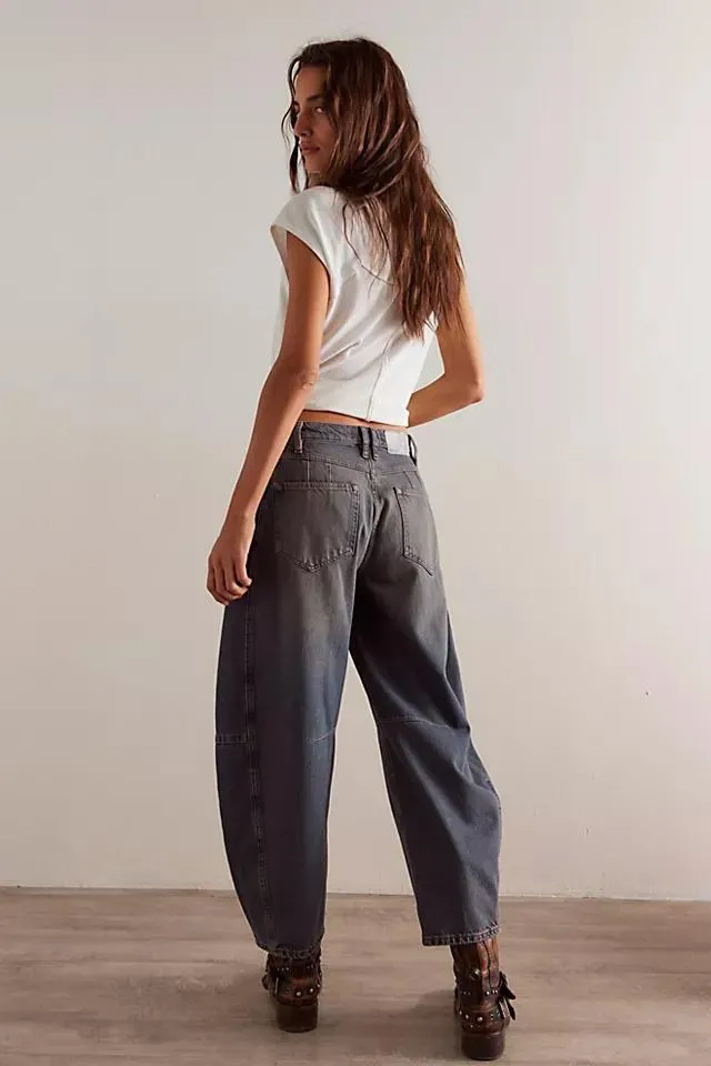 CRVY Venus Barrel Jeans