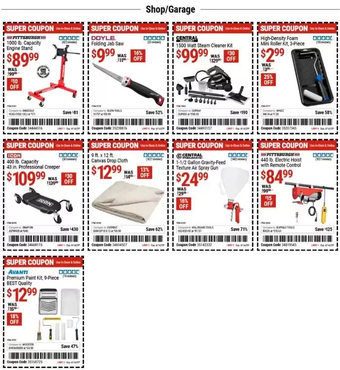 Weekly ad Harbor Freight Tools weekly ad from March 24 to April 14 2025 - Page 7