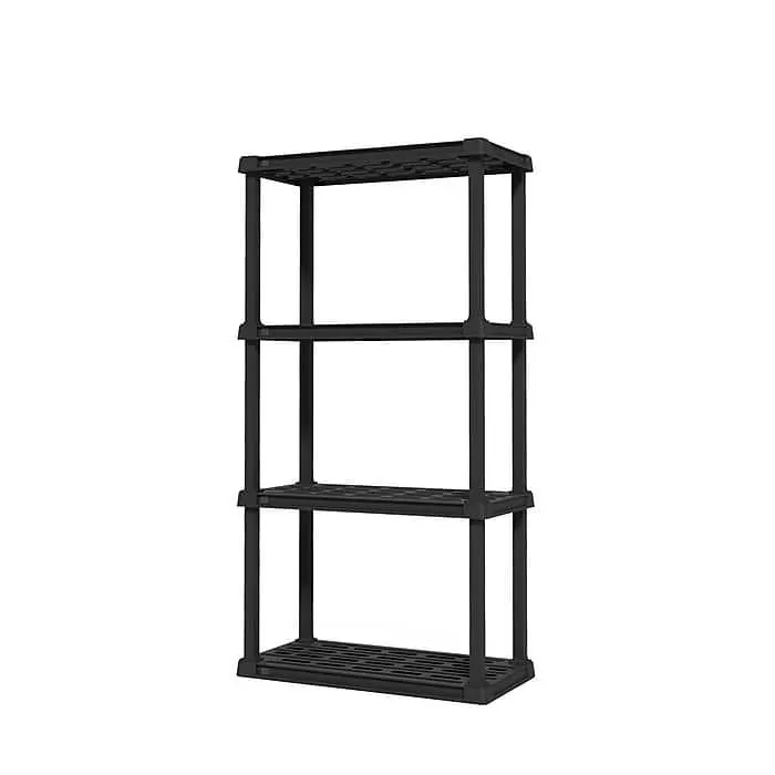Iris 4-Shelf Plastic Shelving Unit,