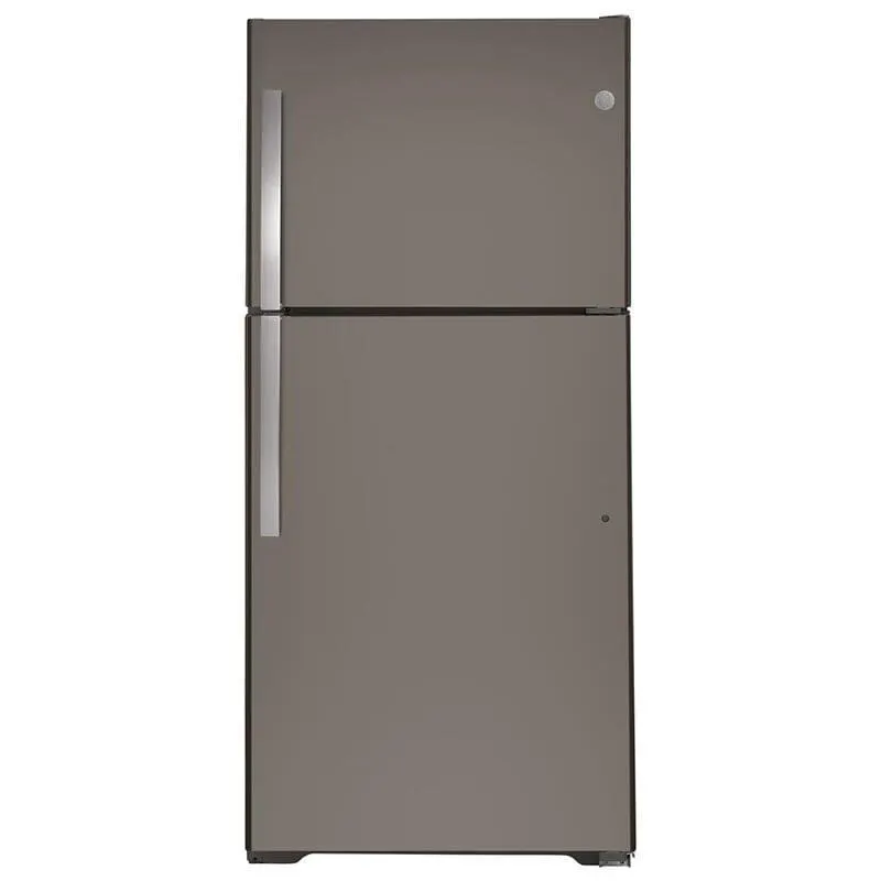 GE 33 in. 21.9 cu. ft. Garage Ready Top Freezer Refrigerator - Fingerprint Resistant Slate