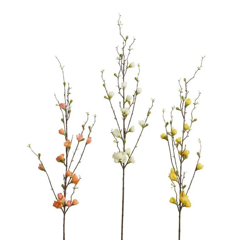 Faux Peach Blossom Spray