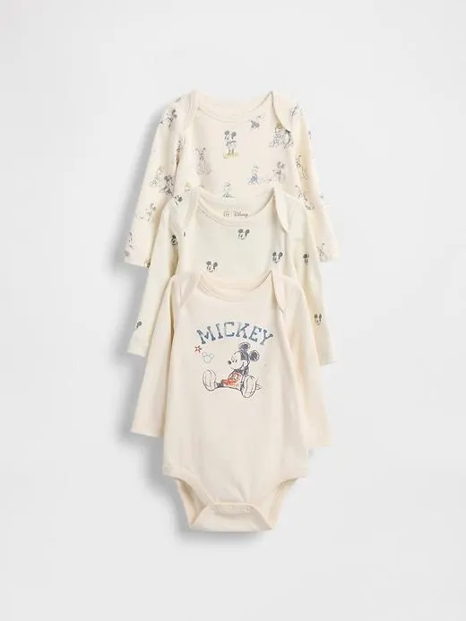 Gap × Disney Baby Organic Cotton Bodysuit (3-Pack)