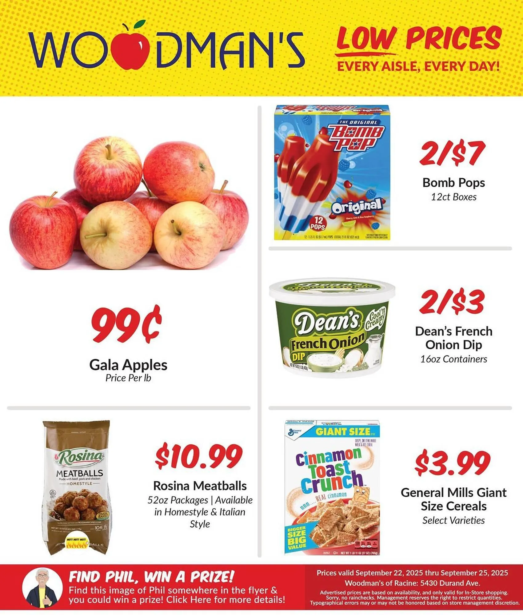 Weekly ad Woodman's weekly ad from September 22 to September 25 2025 - Page 1