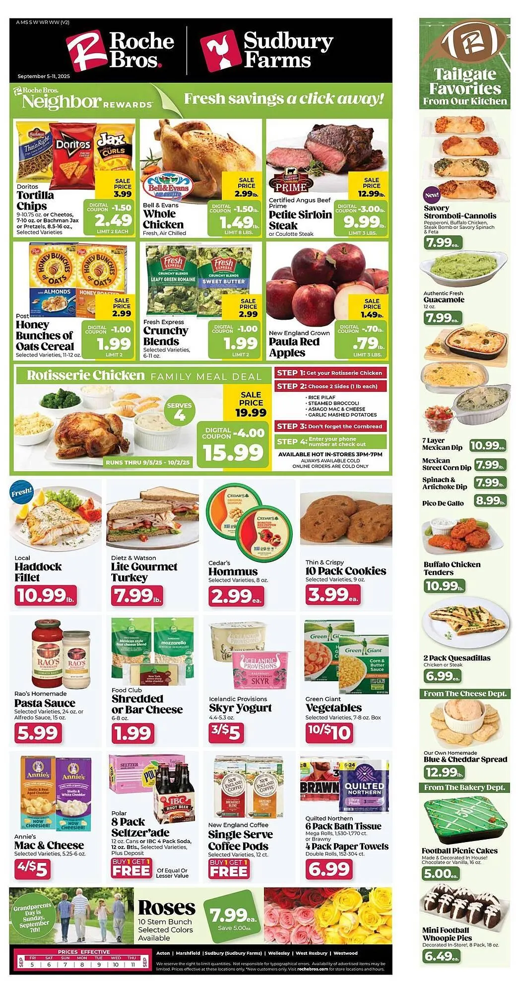 Weekly ad Roche Bros weekly ad from September 5 to September 11 2025 - Page 1
