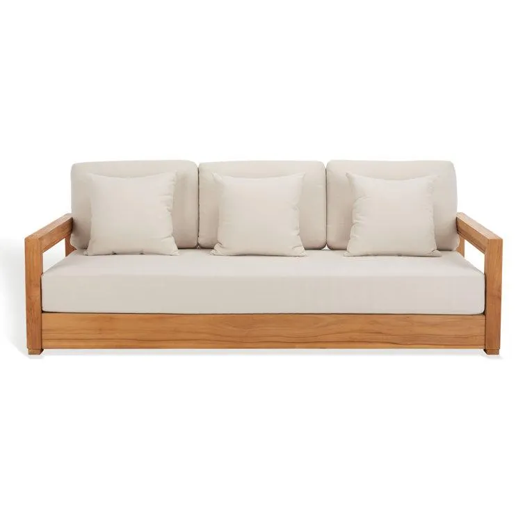 Melrose 76.55'' Teak Outdoor Sofa
