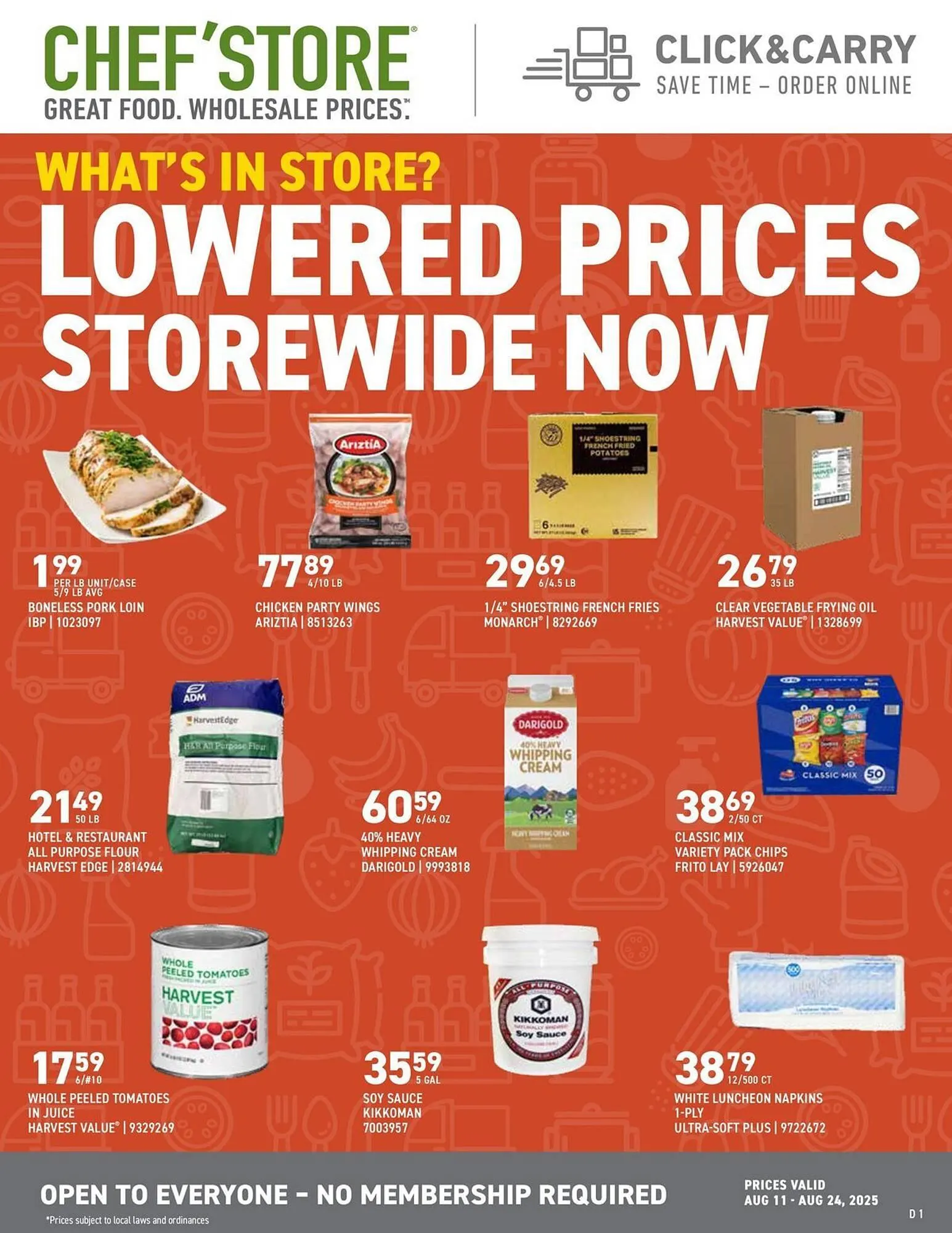 US Foods Chefs Store Weekly Ad - 1