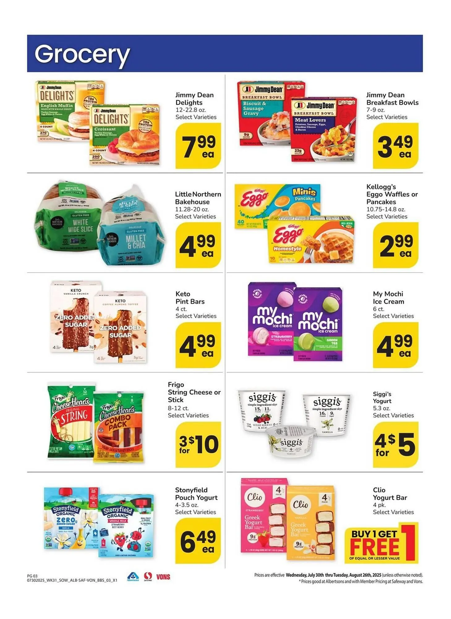 Weekly ad Albertsons Weekly Ad from July 30 to August 26 2025 - Page 3